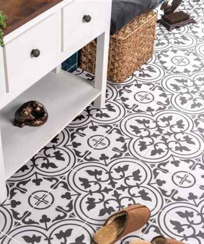 Blore Black Ceramic Floor Tiles