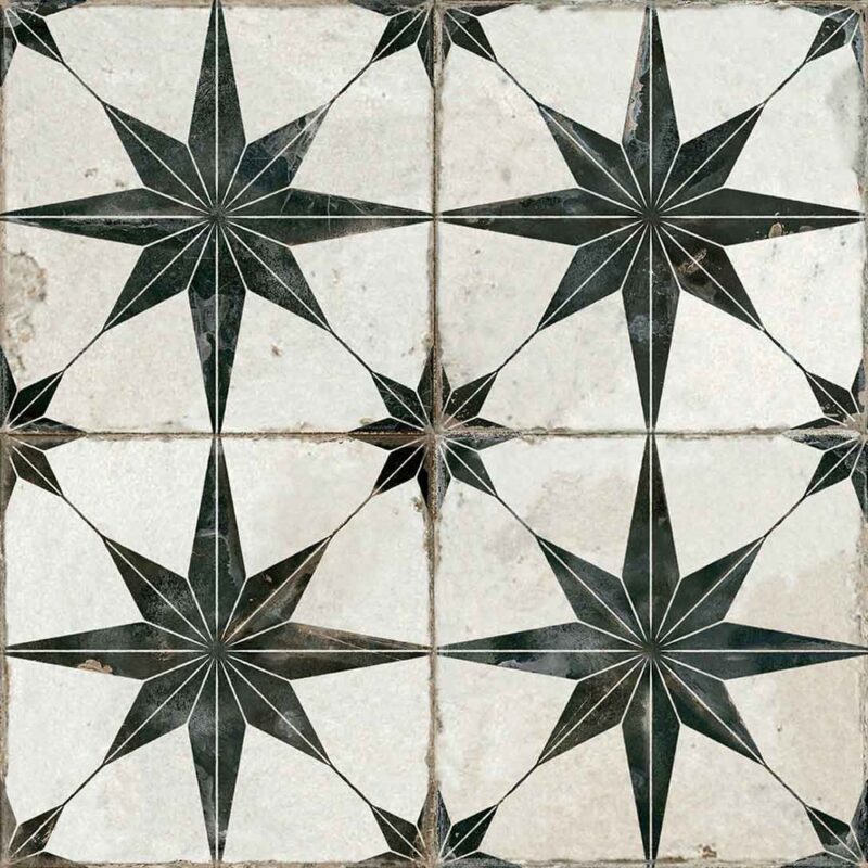 Canis Black Ceramic Floor Tiles