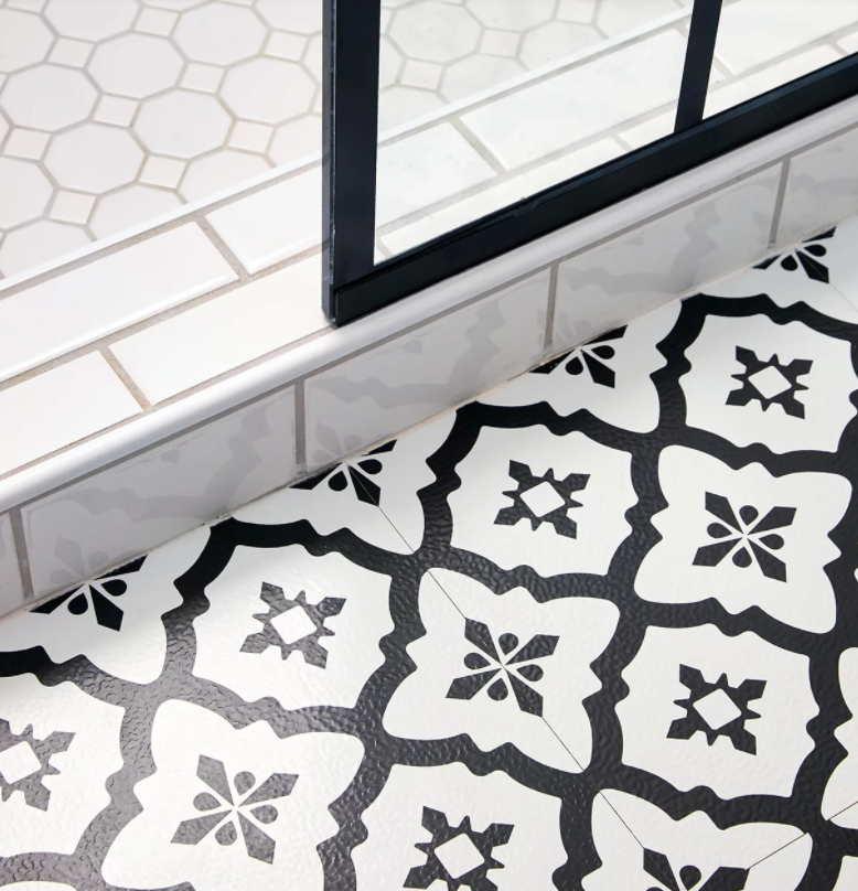 Comet Vinyl Floor Tiles Update Your, Black And White Vinyl Tile Flooring