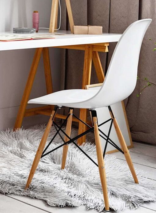 Eames DSW White Office Chair