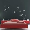 Floating Dandelions Wall Sticker White