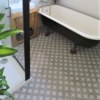 Compass Grey Ceramic Bathroom floor Tile
