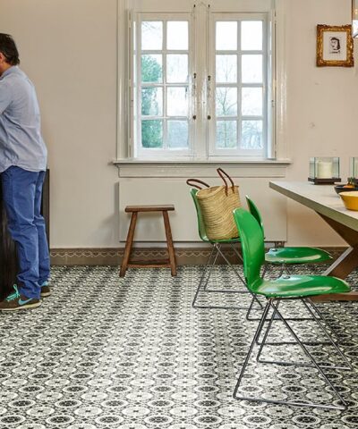 Kitchen square vinyl floor tile Seville