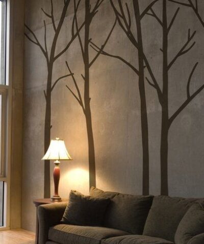 Brown Winter Wall Stickers UK
