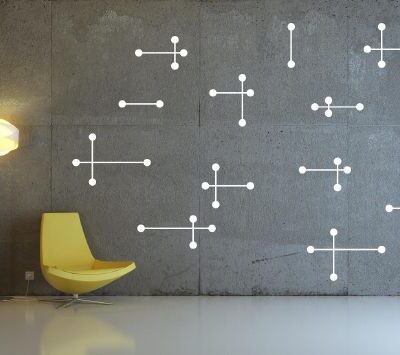 Atomic Wall Sticker White