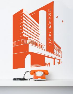 Dreamland Orange Wall Sticker