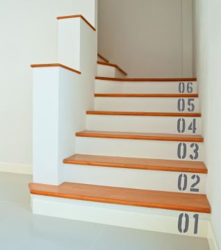 Stair Numbers Wall Sticker