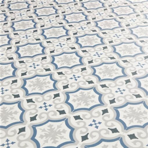 Cuenca Blue Sheet Vinyl Flooring