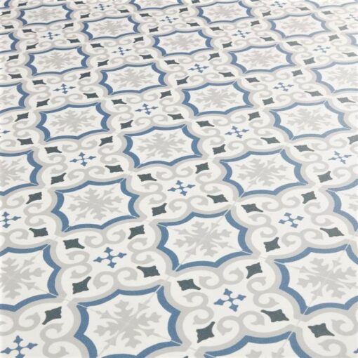 Cuenca Blue Sheet Vinyl Flooring