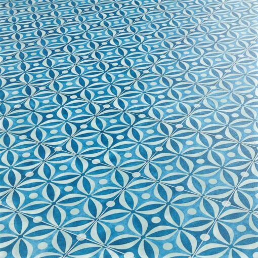 Emilia Azure Sheet Vinyl Flooring