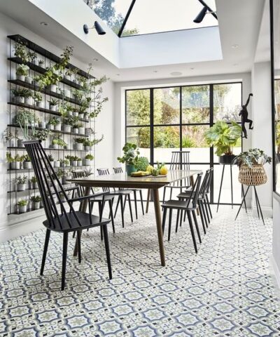 Cuenca Blue Sheet Vinyl Flooring