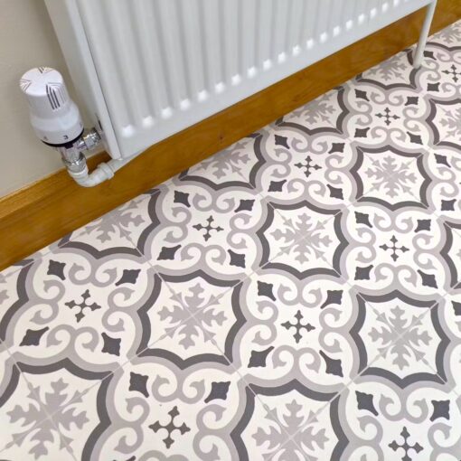 Cuenca Grey Sheet Vinyl Flooring