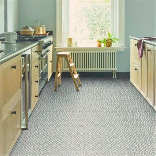 Mid Century Quartz Sheet Vinyl Flooring