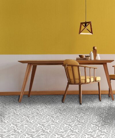 Grey and Yellow Trend Medina Vinyl Floor Tiles