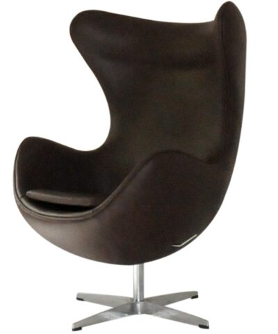 Arne Jacobson Style Egg Chair Leather