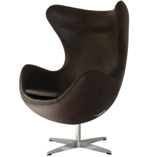 Arne Jacobson Style Egg Chair Leather