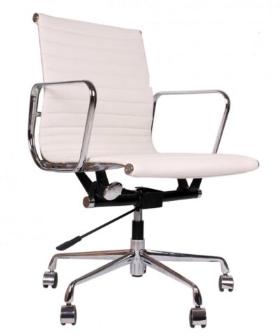 Eames EA117 Office Chair White Leather