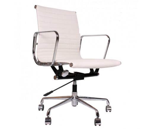 Eames EA117 Office Chair White Leather