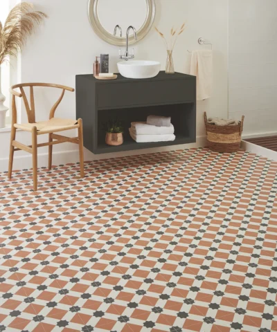 Edwardian Star Terracotta vinyl flooring