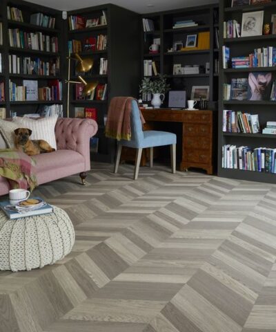 Chevron vinyl flooring