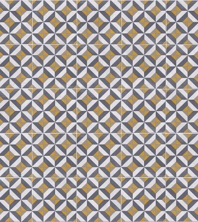 Modernist Yellow Sheet Vinyl Flooring