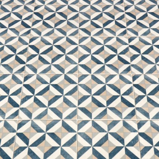 Modernist Blue Sheet Vinyl Flooring