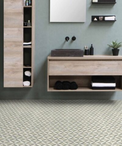 Modernist Pale Sheet Vinyl Flooring