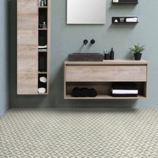 Modernist Pale Sheet Vinyl Flooring
