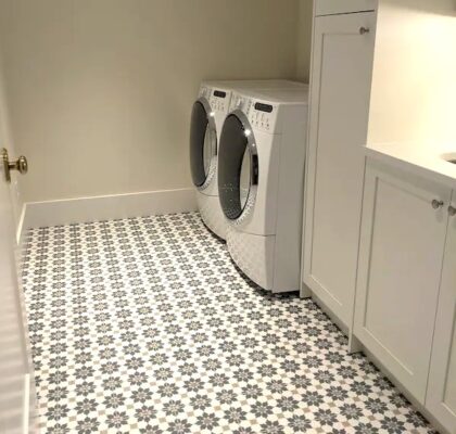 Retro Floral 2 Sheet Vinyl Flooring