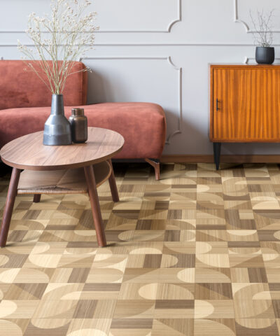 Disco Parquet 1 Sheet Vinyl Flooring