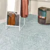 Mid Century Teal Sheet Vinyl Flooring