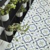 Cuenca Blue Green Sheet Vinyl Flooring