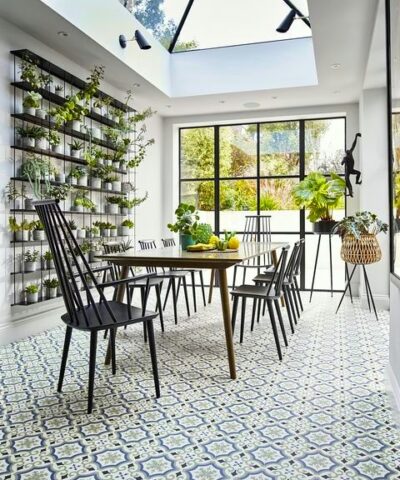 Cuenca Blue Green Sheet Vinyl Flooring