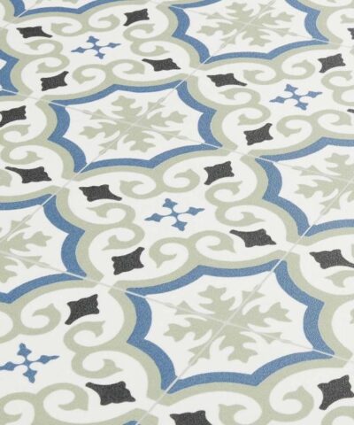 Cuenca Blue Green Sheet Vinyl Flooring