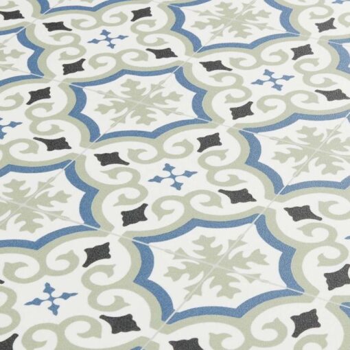 Cuenca Blue Green Sheet Vinyl Flooring