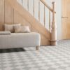 Grey Checkerboard Sheet Vinyl Flooring