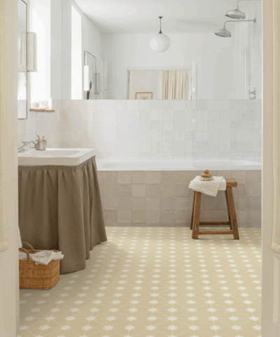 Laura Beige Sheet Vinyl Flooring