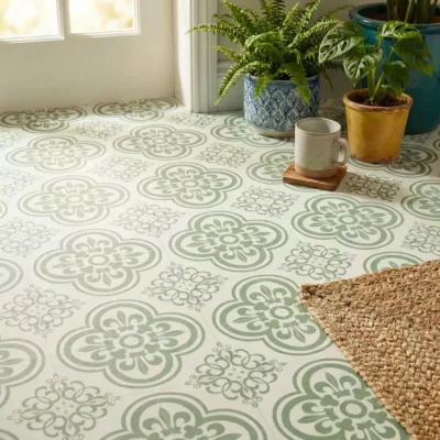 Orleans Green Sheet Vinyl Flooring