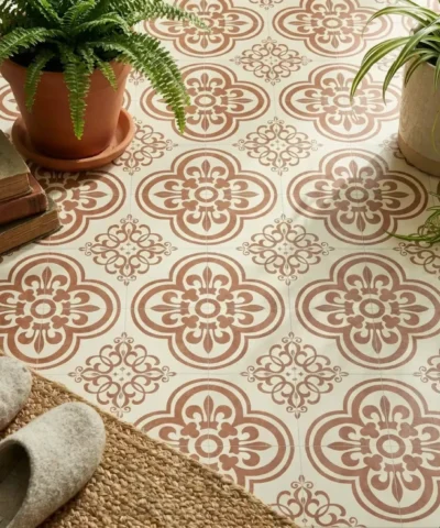 Orleans Red Sheet Vinyl Flooring